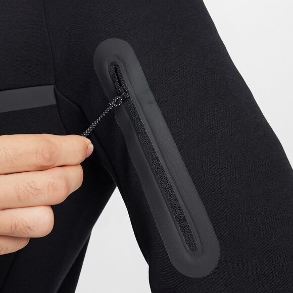 Nike Tech Fleece Windrunner Hoodie Full Zip Sportswear Triple Black Men's XL New - Picture 8 of 16